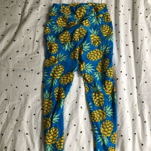 OS Pineapple Lularoe Leggings